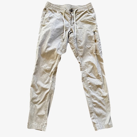 Vuori Other - Vuori Men's Small Ripstop Pants Tan Drawstring Zip Pocket 29x30 V412